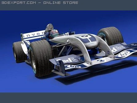 bmw williams fw26 3D Model .c4d .max .obj .3ds .fbx .stl .blend