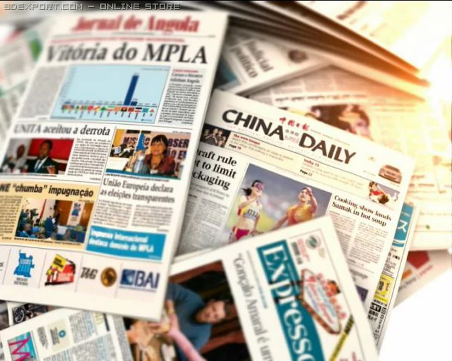 globe newspaper 3D Model .c4d .max .obj .3ds .fbx .stl .blend 