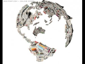 globe newspaper Modèle 3D