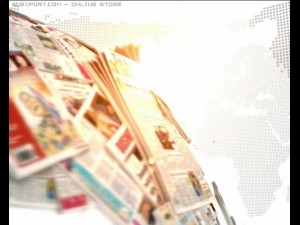 globe newspaper Modèle 3D