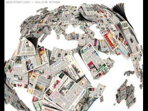 globe newspaper Modèle 3D