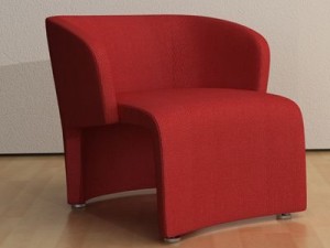 contemporary style armchair Modelo 3D