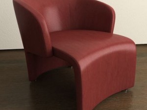contemporary style armchair Modèle 3D