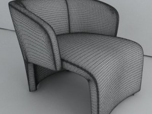 contemporary style armchair Modèle 3D