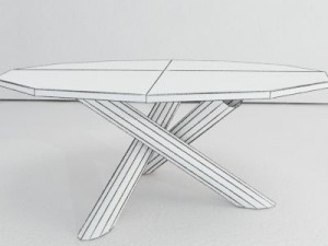 contemporary designer table 3D 모델