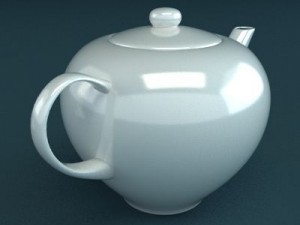 porcelain tea set 3D-Modell