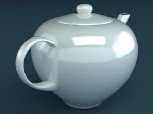 porcelain tea set 3D Model