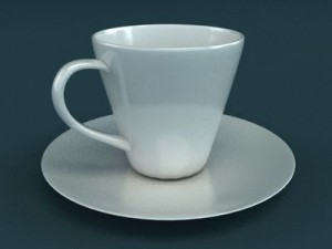 porcelain tea set 3D-Modell
