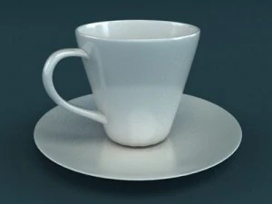 porcelain tea set 3D Model