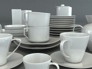 porcelain tableware set Modelo 3D