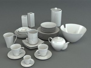 porcelain tableware set Modelo 3D