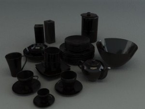 porcelain tableware set Modelo 3D