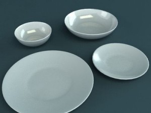 porcelain tableware set Modelo 3D