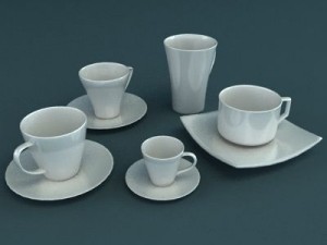 porcelain tableware set Modelo 3D