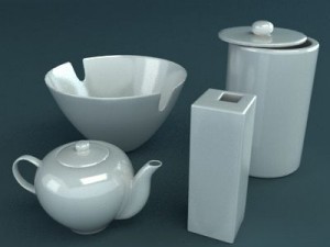 porcelain tableware set Modelo 3D