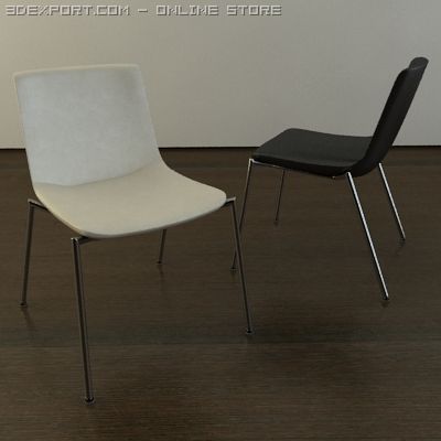 modern leather chair 3D मॉडल .c4d .max .obj .3ds .fbx .stl .blend 