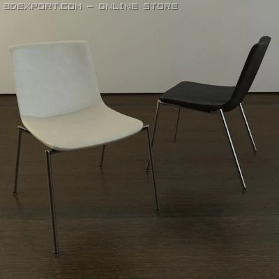 modern leather chair 3D Model .c4d .max .obj .3ds .fbx .stl .blend 