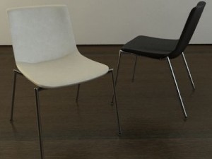 modern leather chair Modelo 3D