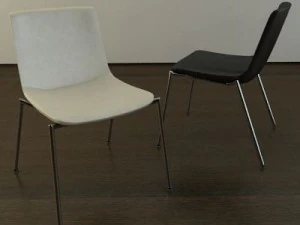 сучасне шкіряне крісло 3D Модель