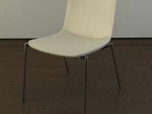 modern leather chair 3D मॉडल