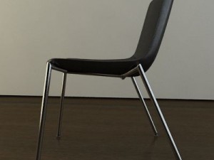 modern leather chair 3D मॉडल