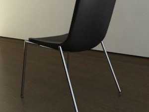 modern leather chair 3D मॉडल