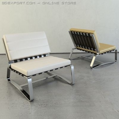 a contemporary style armchair 3D मॉडल .c4d .max .obj .3ds .fbx .stl .blend 