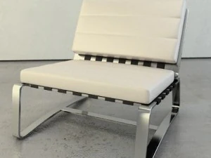 a contemporary style armchair 3D Model