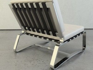 a contemporary style armchair 3D मॉडल