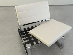 a contemporary style armchair 3D Model