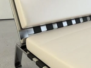 a contemporary style armchair 3D Model