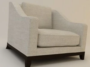 дизайнерське тканинне крісло 3D Модель