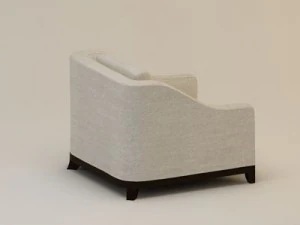 designer fabric armchair 3D Model