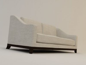 designer fabric sofa Modelo 3D