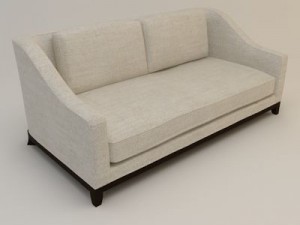 designer fabric sofa 3D मॉडल