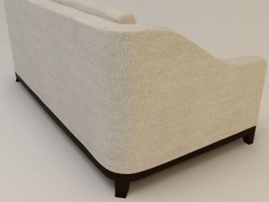 designer fabric sofa 3D मॉडल