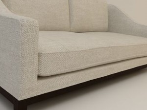 designer fabric sofa 3D मॉडल