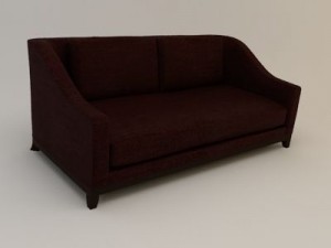 designer fabric seating set 3D Model