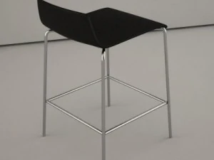 corian bar chair 3D Model