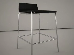 corian bar chair 3D Model