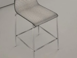 corian bar chair 3D Model