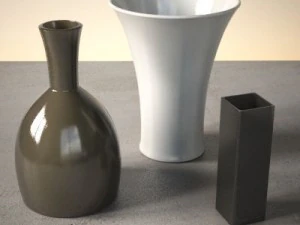vase set 4 3D Model