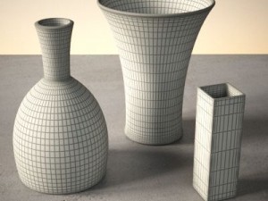 vase set 4 Modelo 3D