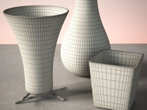 vase set 2 3D Модель