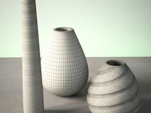 vase set 4 3D Model