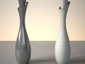 modern vase set 3D Model
