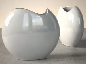 modern vase set 3D Model