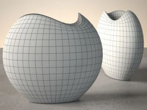 modern vase set 3D Model