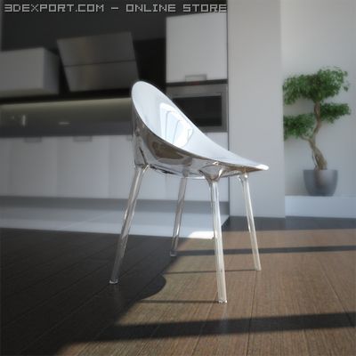 contemporary chair Modello 3D .c4d .max .obj .3ds .fbx .stl .blend 