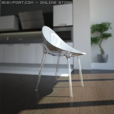 contemporary chair 3D Model .c4d .max .obj .3ds .fbx .stl .blend